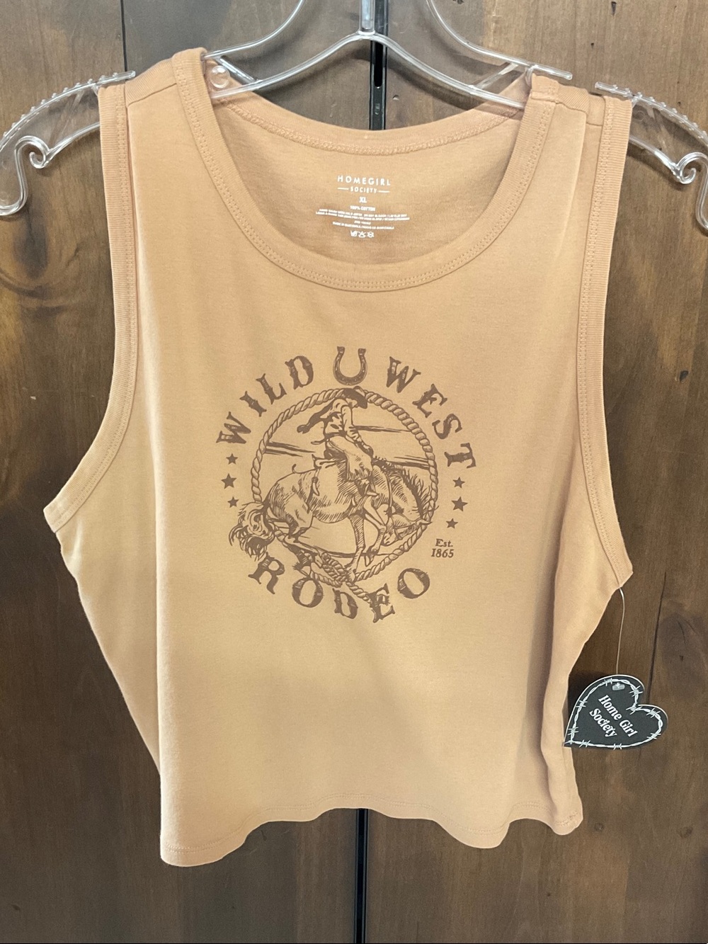 Homegirl Wild West Rodeo Tank Top - Camel